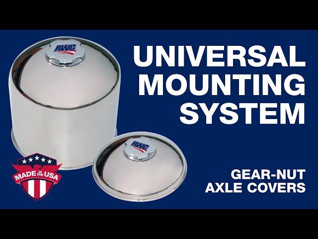 RealWheels Stainless Steel Gear-Nut Truck Axle Covers
