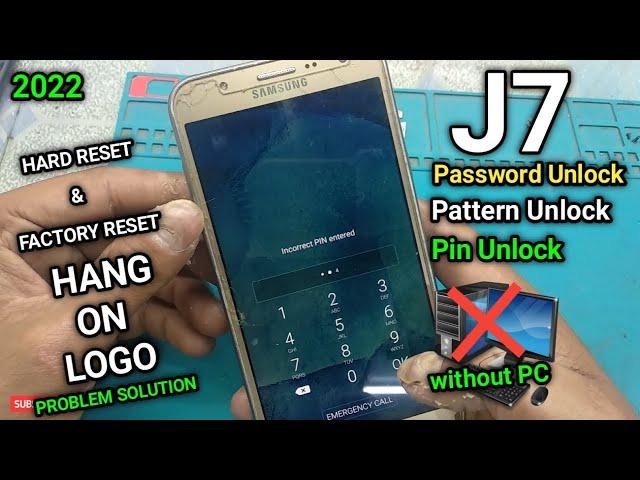 samsung galaxy j7 hard reset | pattern lock, password lock | j7 ka lock kaise tode | SM-J700F