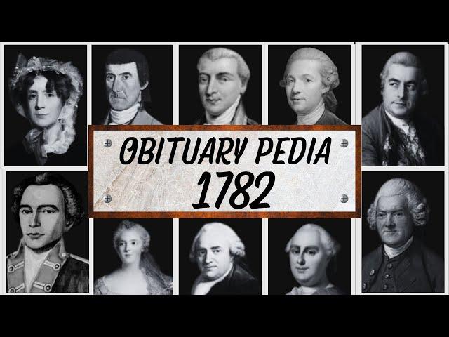 Famous People We've Lost in 1782 - Obituary in 1782