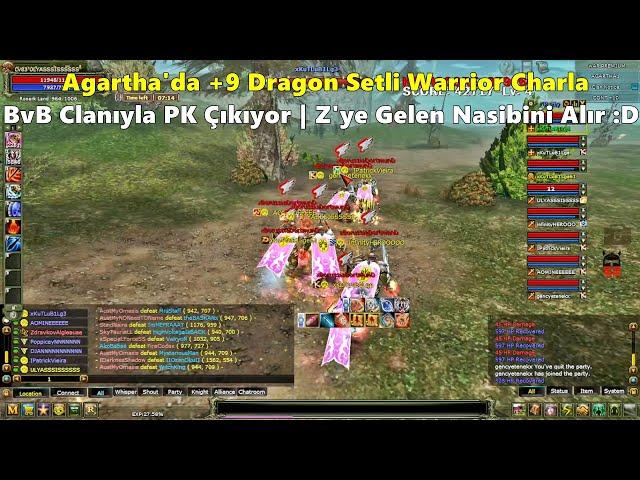 xDemonKick - Agartha'da +9 Dragon Setli Warrior İle BvB Clanıyla PK Atıyor! | Knight Online