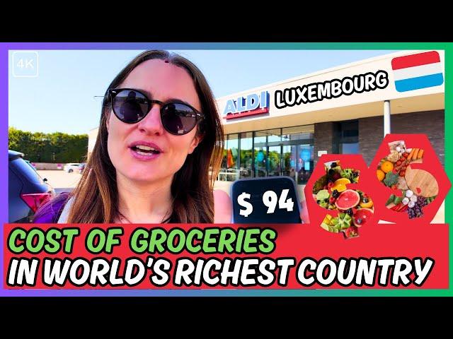 Cost of Living in Luxembourg  | Grocery Shopping at Aldi Luxembourg [4K]