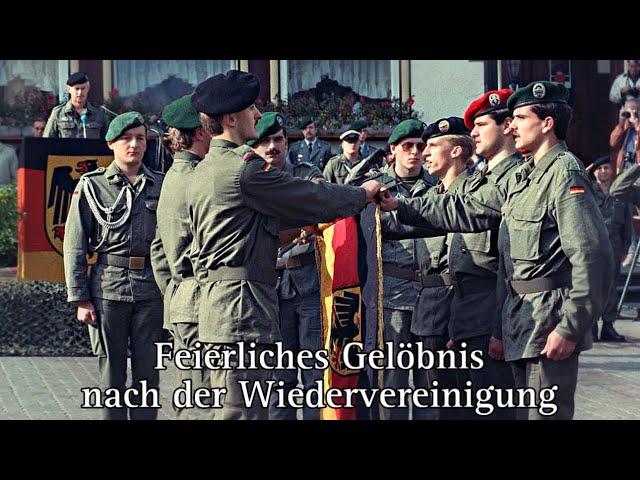 (1990) Erstes Feierliches Gelöbnis nach der Wiedervereinigung in Thüringen - Bundeswehr/NVA - DDR