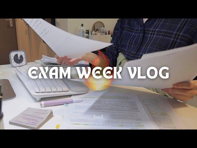 (sub) Exam Study Vlog‍ Cramming for a Week, Just Study, Study, Study