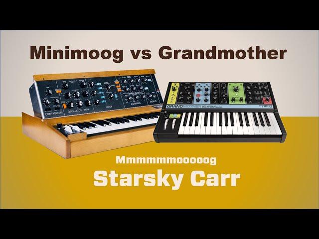 Moog Grandmother vs Minimoog Model D reissue // review and demo