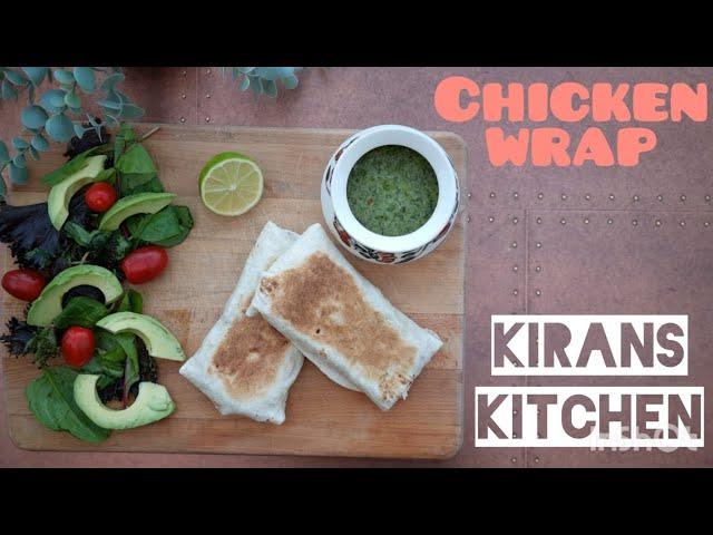 Spicy chicken wrap quick and easy recipe by kirans kitchen