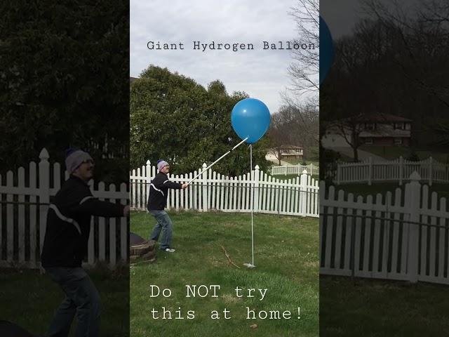 Giant Hydrogen Balloon Explosion #shorts #short