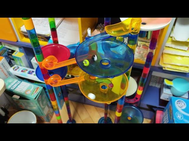 6ft Remarkable 1v1v1v1 Marble Run Split Path Race Battle!