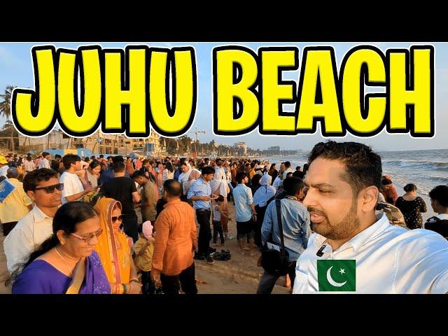 Pakistani visiting Juhu Chowpatty Beach Mumbai | Mumbai Street Food | Indian food