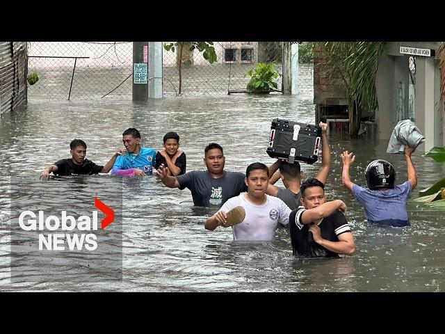 "Everything is destroyed": Typhoon Gaemi brings floods, monsoon rains to Philippines