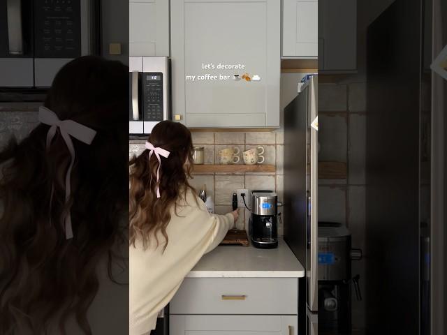 creating my perfect cozy mini coffee bar ️ I swear by this espresso machine!