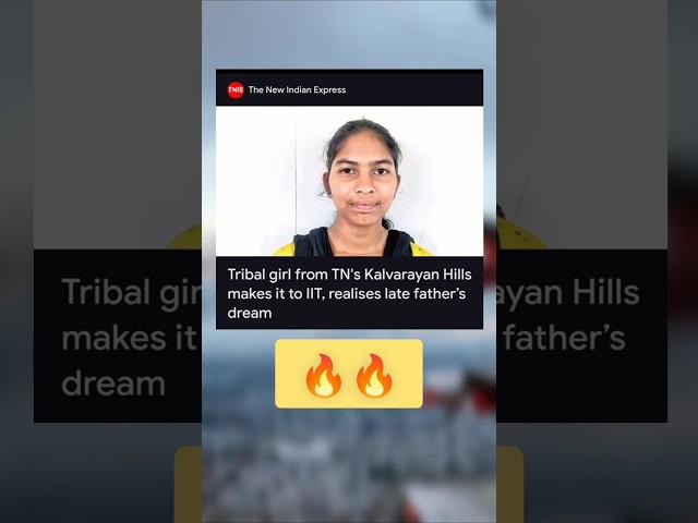 Tribal Girl cracks IIT - A Rajeshwari!  #iit #jee #jee2025 #india #tech #inspiration #modi #science