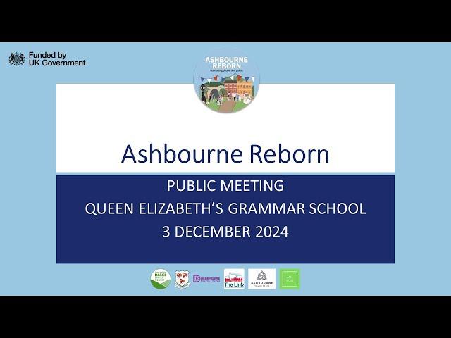 Ashbourne Reborn public meeting, 3 December 2024