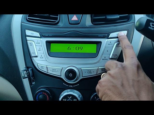 Hyundai Eon Clock setting