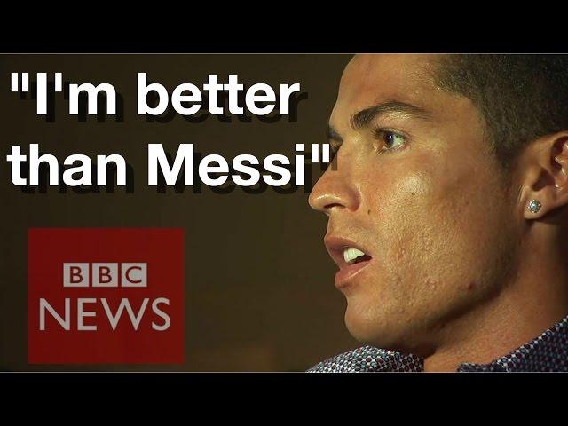 Cristiano Ronaldo: I am better than Lionel Messi  - BBC News