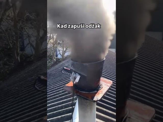 Кад Запуши Оџак #odzacar #odzak #dimnicar #sporet #drva #krov #balkan #majstor