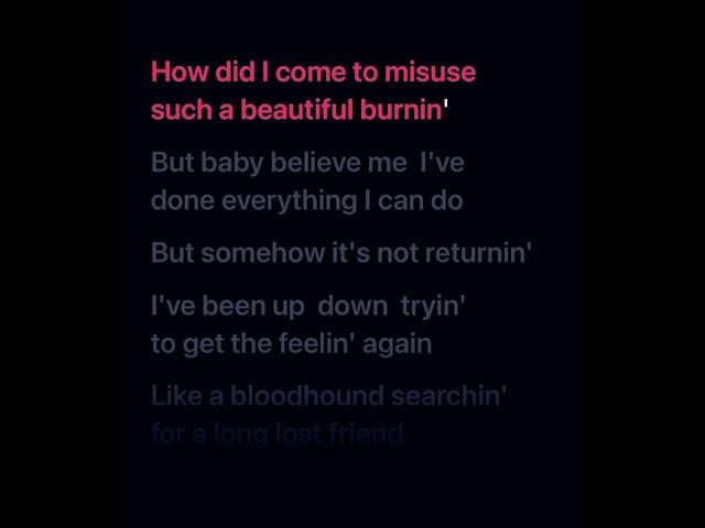 Trying to get the feeling again￼ instrumental