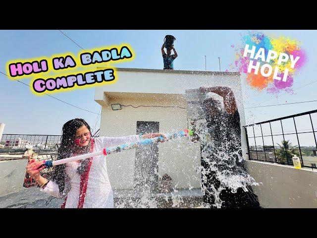 Holi Prank On Papa Gone Right Le Liya Badla Grand Dhuliwandan Celebration wit Girls Bindass Kavya