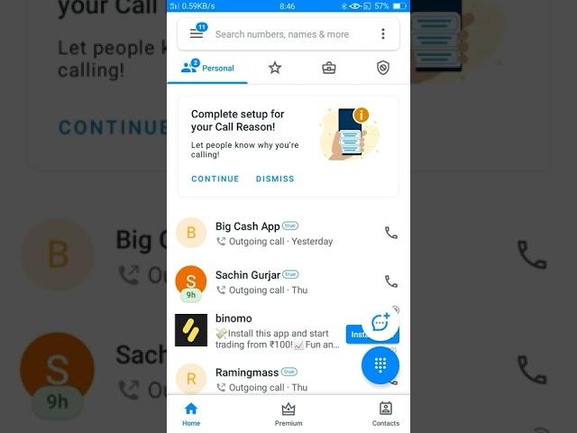 Truecaller Tips And Tricks 2022 | Truecaller Secret Setting  #shorts technical support 47