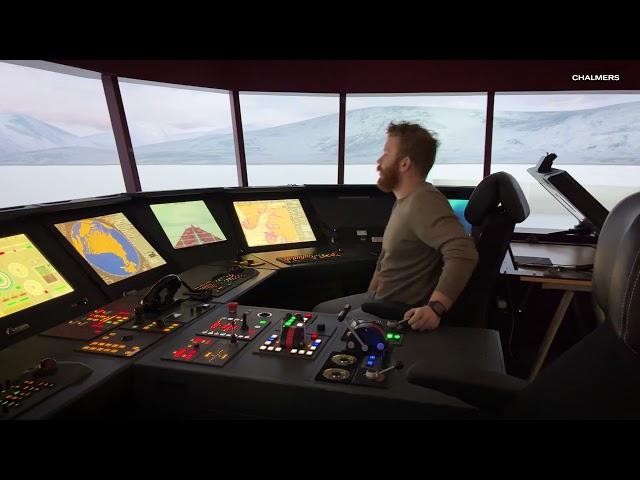 Step into Chalmers' maritime simulator