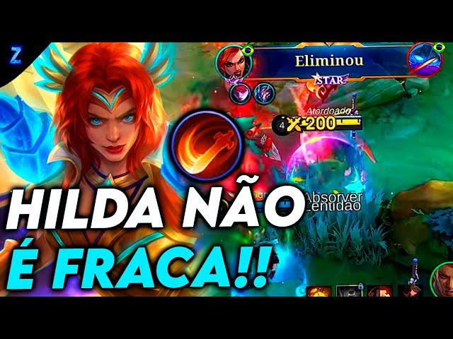 UMA ESTRATÉGIA ANTIGA! - HILDA GAMEPLAY | Mobile Legends