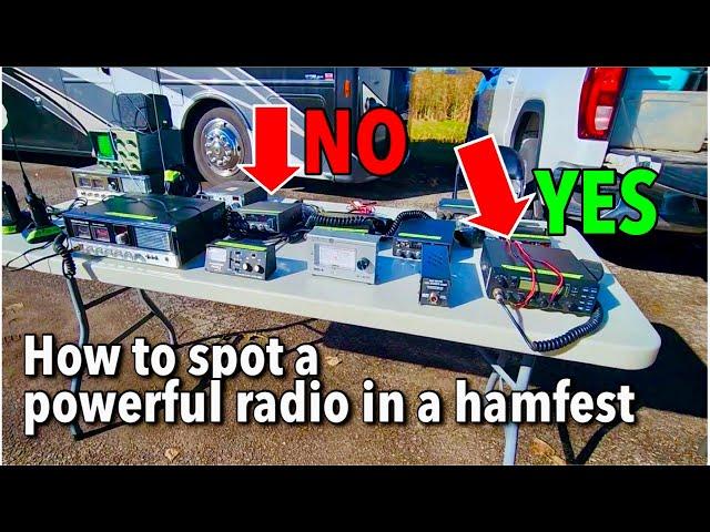 How to spot a powerful radio in a Hamfest