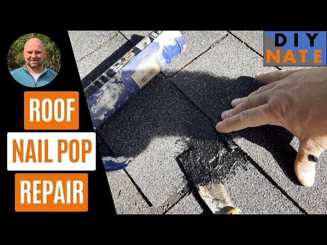 How to Repair a Roof Nail Pop (Easy Hack!) Using Roof Sealant / Tar