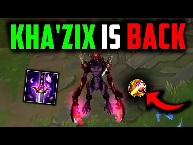 KHA'ZIX JUNGLE IS BACK! (Best Build/Runes) How to Play Kha'Zix & Carry Low Elo Season 14