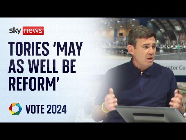 'You may as well be Reform' Andy Burnham tells former Tory MP