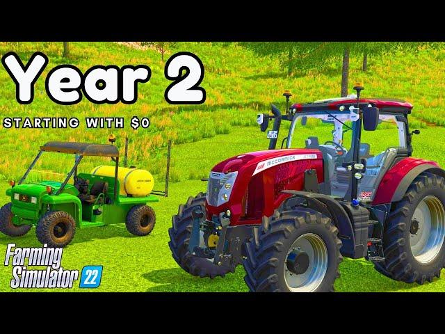 Starting With $0 In Farming Simulator 22 | Rags To Riches Challenge | Year 2