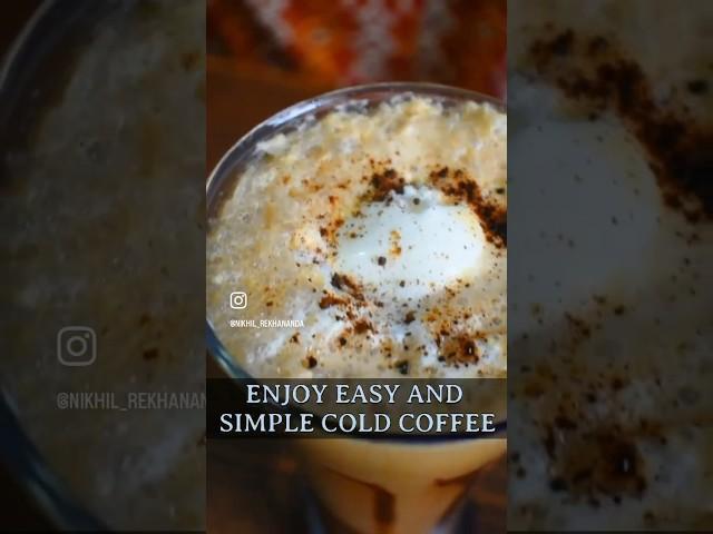 1 Min Cold Coffee #nikzkitchen #food #coldcoffee