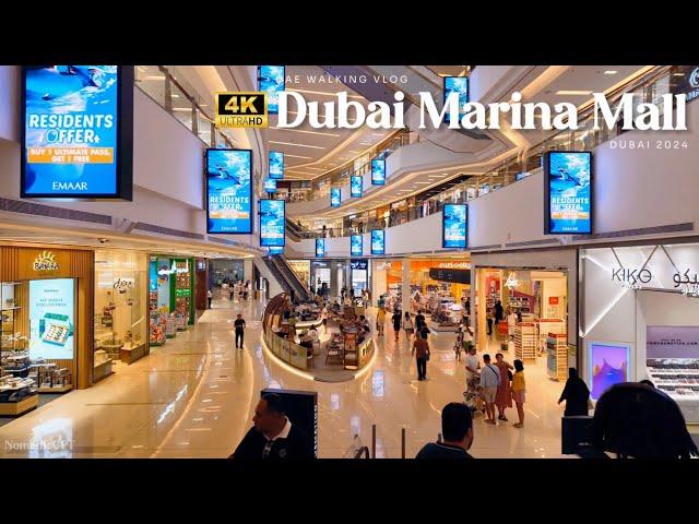 Dubai Marina Mall in Summer 2024 | Dubai Travel Guide 4K HDR