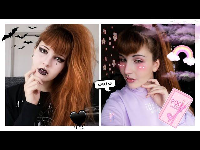 Goth transformation to Kawaii