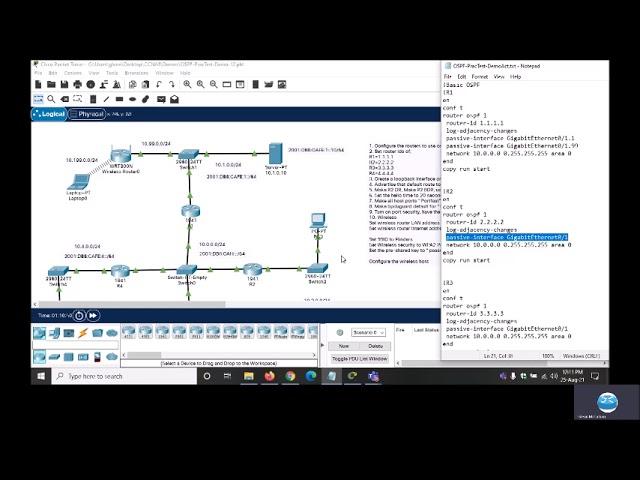 2021 Enterprise Networking, Security, and Automation Chapter 1 and 2 Demo