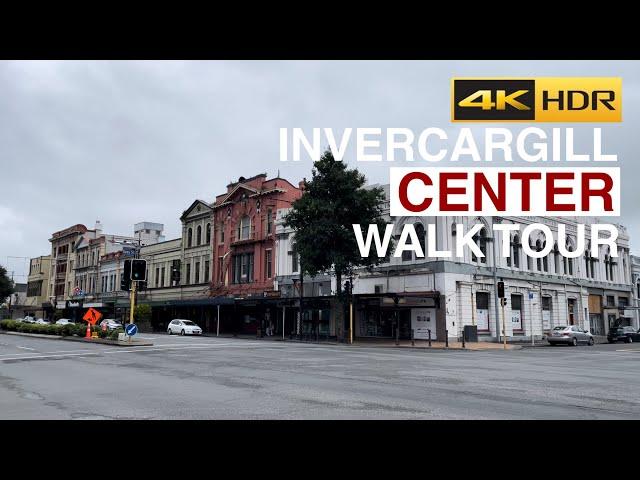 Invercargill City Center Walking Tour New Zealand 4K