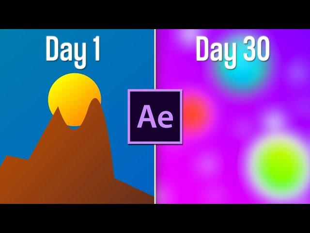 I used After Effects EVERYDAY for a month to see how much I would improve