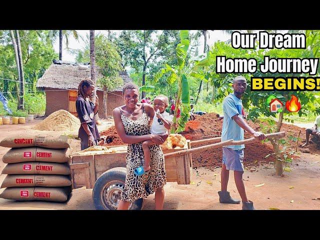 We Finally Started Our Dream Home Foundation in Africa️ | Buying Building Materials & First Steps!