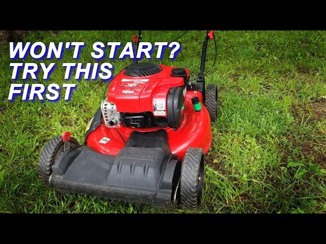 Fixing A Troy-Bilt Mower That Won't Start After A Few Months In Storage