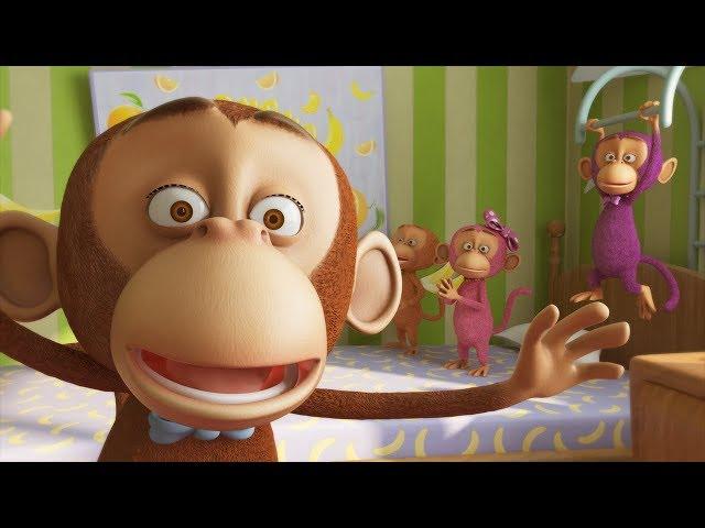 Cinco Monitos - Canciones Infantiles | El Reino Infantil