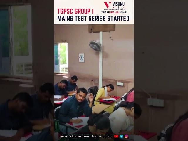 TGPSC Group 1 Mains Test Series Started #tgpsc #tgpscmains #tspsc #statepsc #vishnuias