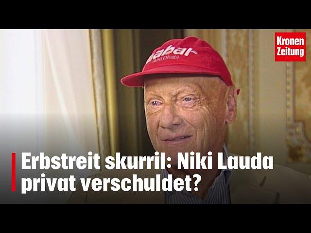 Erbstreit skurril: Niki Lauda privat verschuldet? | krone.tv NEWS