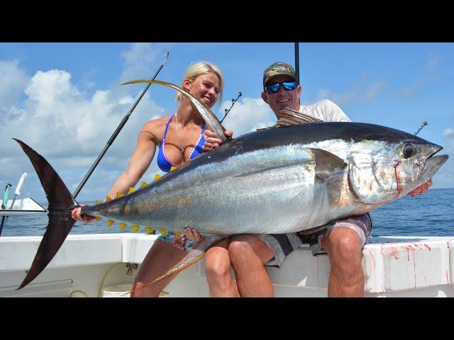 GIANT YELLOWFIN TUNA Catch Clean & Cook ( Venice, Louisiana )