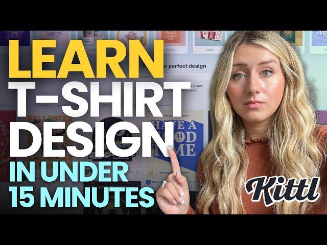 Become a T-shirt Designer in under 15 Minutes | FULL Kittl Shirt Design Tutorial 2024