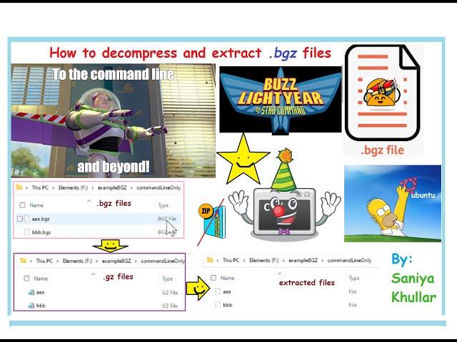 Decompress and extract .bgz files: Hands-on example from start-to-finish