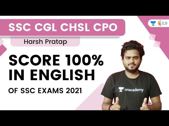 Score 100% in English With Harsh Pratap Sir | SSC CGL/CHSL/CPO Exams | wifistudy 2.0