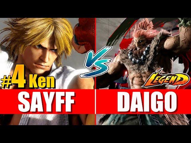 SF6 ️ Sayff (Ken) vs Daigo (Akuma) ️ - Street fighter 6