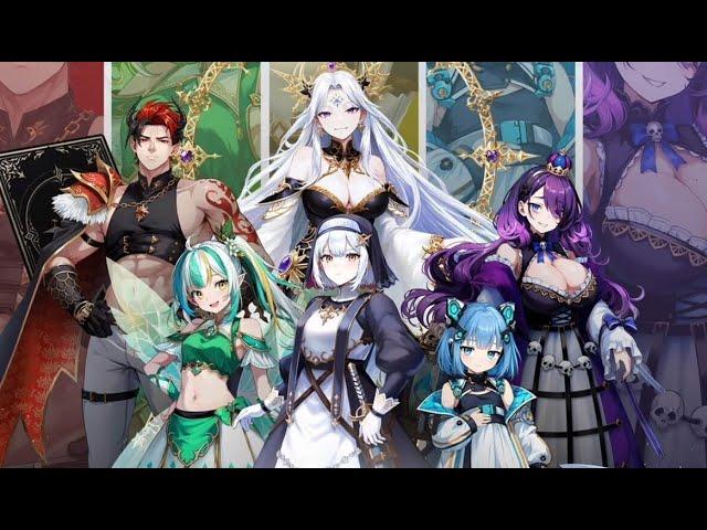[5월 신작 모바일게임] 판타지 애니메이션 전략 PVP 게임 '신탁의 메솔로기아' (神託のメソロギア) 플레이. 세로화면 심리전 턴제 TCG 카드 게임 (출시예정 스팀 PC 게임)