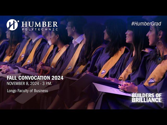 #HumberGrad Fall 2024 | Ceremony 5 of 5 | November 8 at 3 p.m.