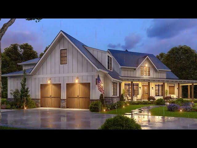 Modern Farmhouse Plan Walkthrough Tour - Plan 25651GE Architectural Designs