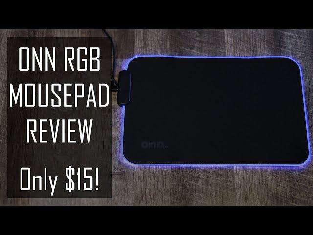 Onn RGB Gaming Mouse Pad Review - Cheap RGB Mouse Pad For Only $15!