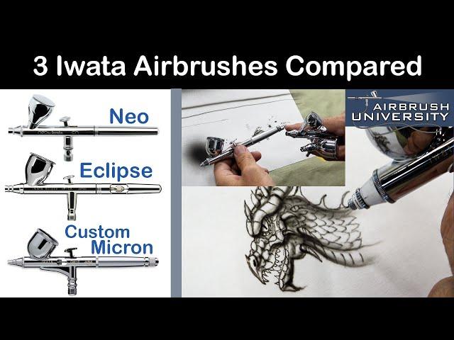 Iwata Neo, Eclipse, and Custom Micron compared, tested, and reviewed.